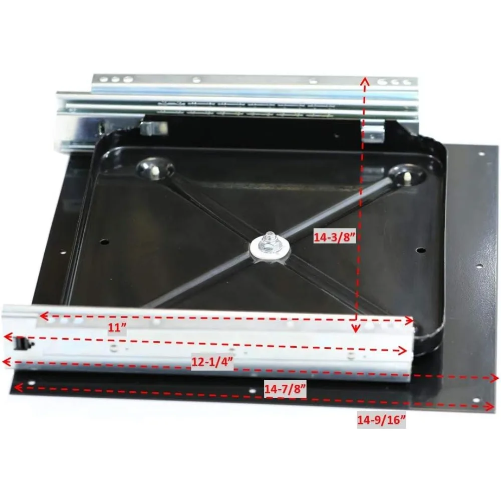 شريحة تلفزيون متينة بسعة 300 رطل، تمديد كامل للتلفزيونات CRT العتيقة #5