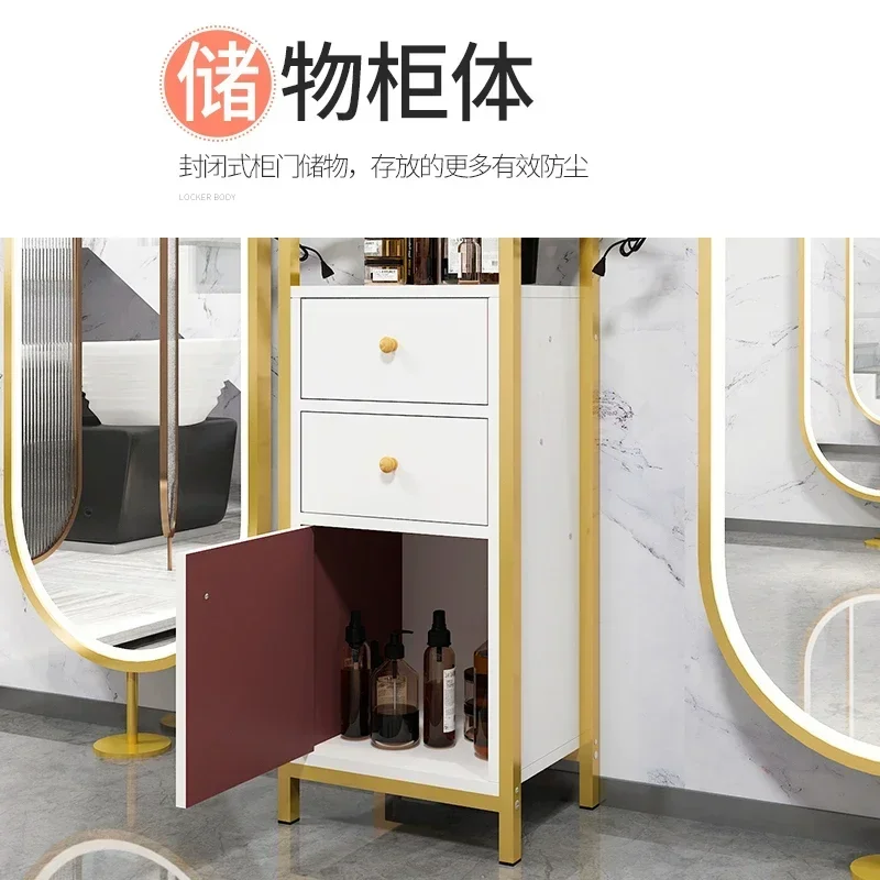 Internet Celebrity Fashion Shop, Hairdresser, Tool Cart, Mirror Table, Haircut Trolley, Barber Shop, Work Cabinet, Hair Salon