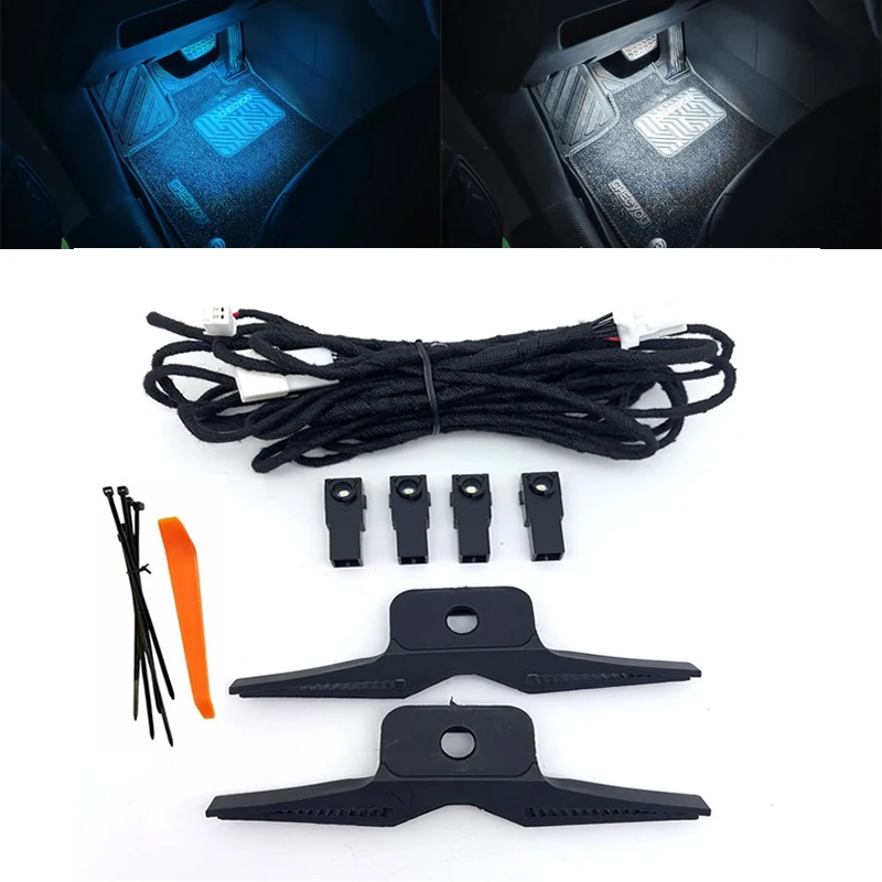 2/4Pcs 12V LED Inner Ambient light For Toyota/Lexus/Corolla Altis/crossSubaru Compatible Illumination Foot Lamp Glove Box Lamp