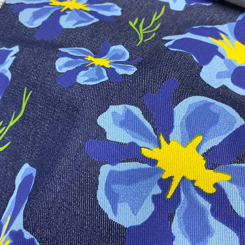 

Стираная джинсовая ткань с принтом в форме сердца, ромбовидная решетка, одежда с буквами из мультфильма, детские брюки, пальто, шляпа, ткань для шитья своими руками