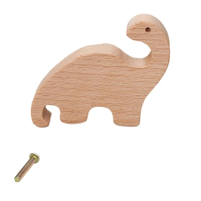 Dinosaur Shape Cabinet Knob Drawer Pulls Lovely Children Room Furniture Decorative Handle for Cupboard Wardrobe Enduring