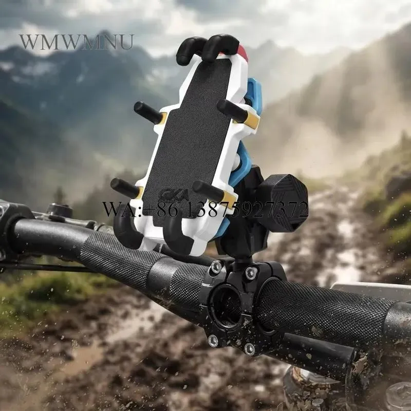 Wmwmnu Durable Colorful Motorcycle Phone Holder Claw Style Mobile Phone Stand for Bike Shockproof
