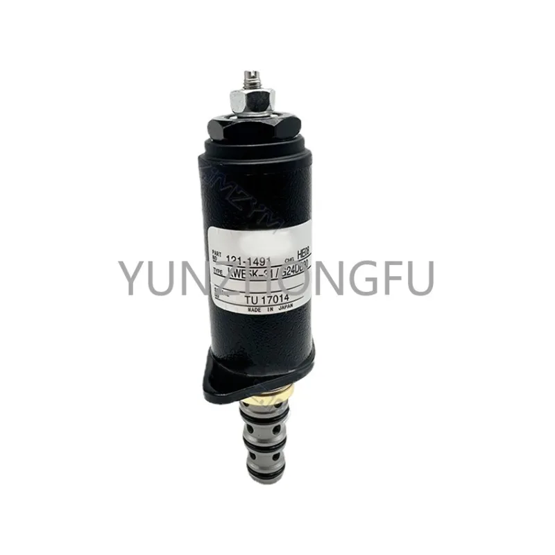 High-end Hydraulic Pump Pilot Safety Lock Solenoid Valve 121-1491 Excavator Accessories Rotary Solenoid Valve