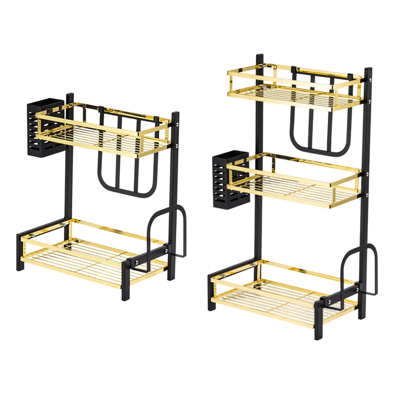 

Spice Rack Chopping Board Shelf Space Saving for Countertop for Jars Bottles
