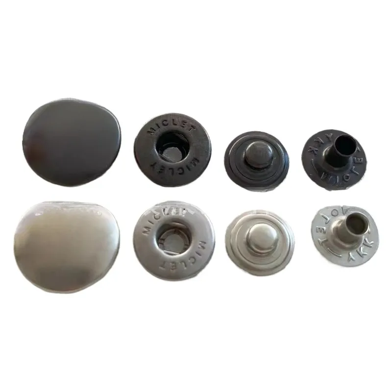 

100sets/Lot YKK MICLET Metal Jeans Button Silver White Gun Black High-end Clothing Bags Supplies Sewing Accessory