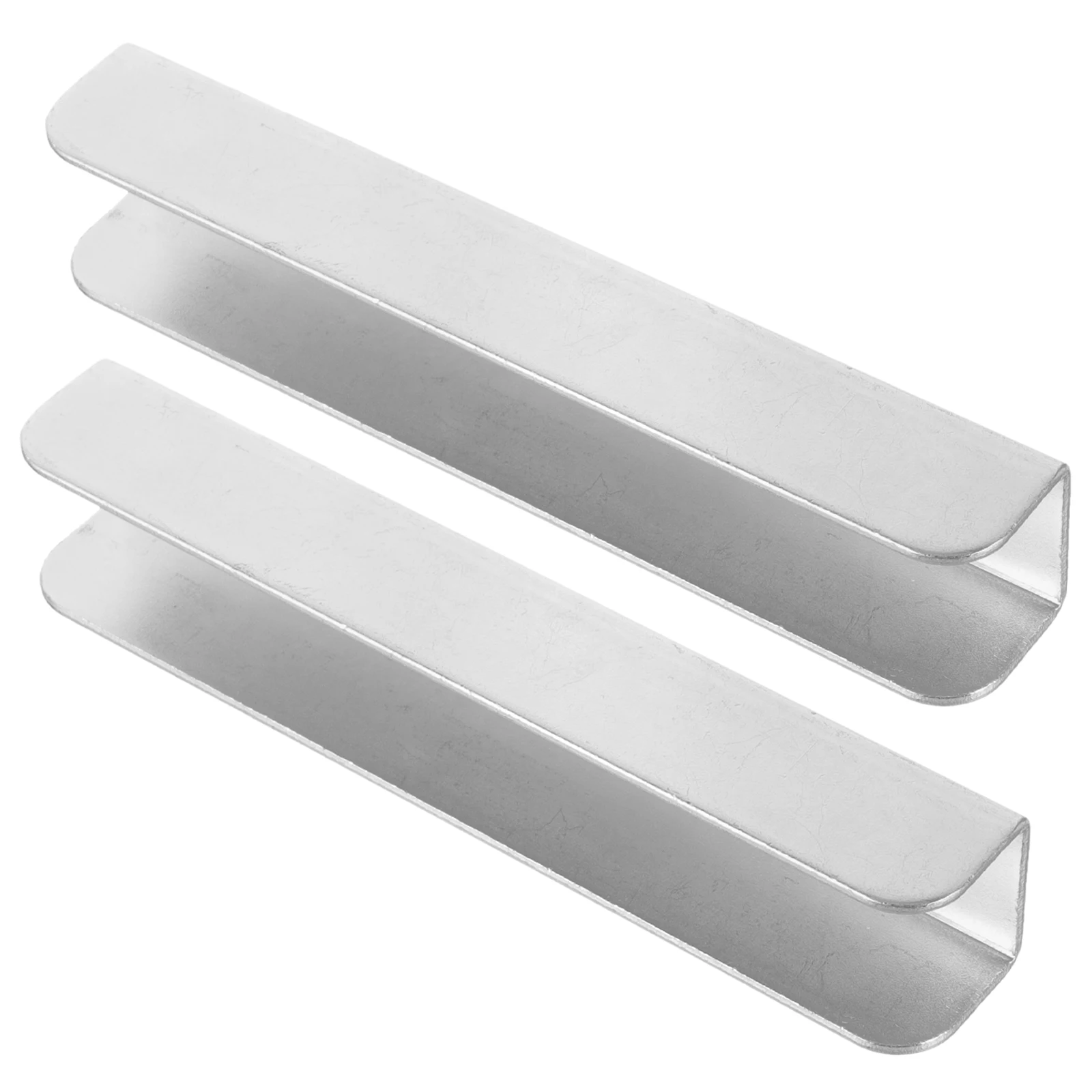 

2pcs Pet Isolation Fence Baby Gates Groove Sturdy Steel Material Indoor Dog Safety Door Child Gate Reinforcement Accessories
