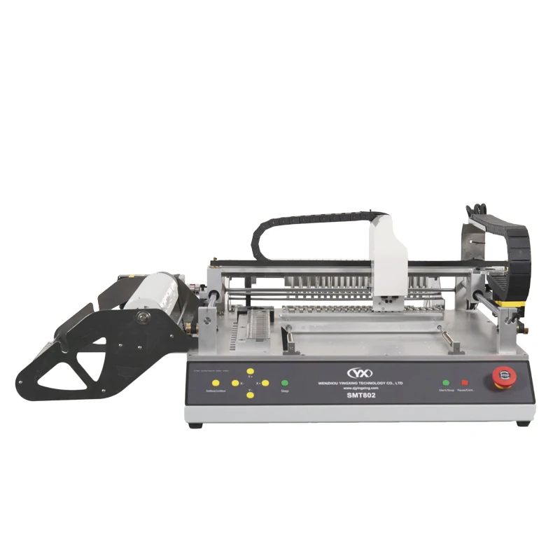 เครื่องป้อนทั้งหมดฟรีเครื่องคัดแยกและวางที่ดีที่สุด SMT802B เครื่องผลิตหลอดไฟ LED สําหรับการทําหลอดไฟ LED