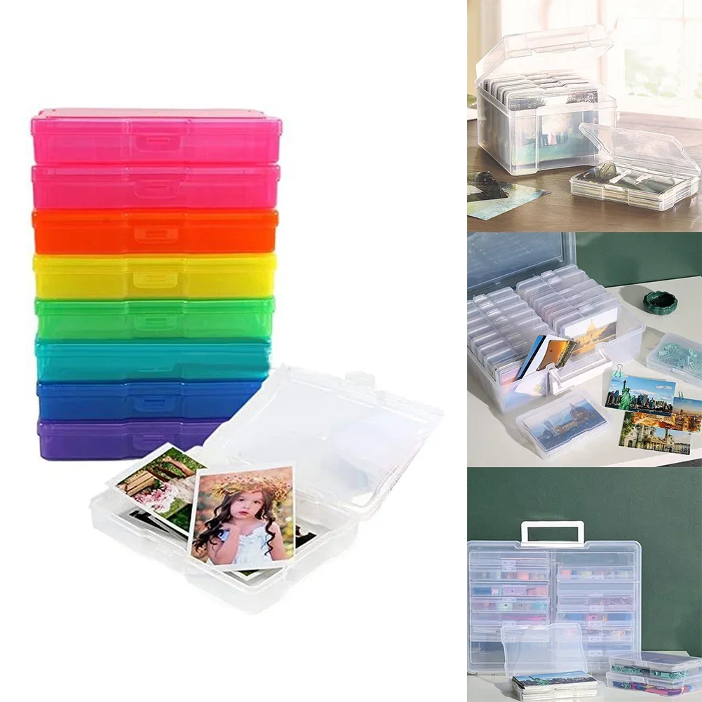 Transparent Photo Storage Box For Bedroom 1pcs 4x6 Inch Photo Keeper Cases 2024 New Tools Screws Parts Hardware Craft Container