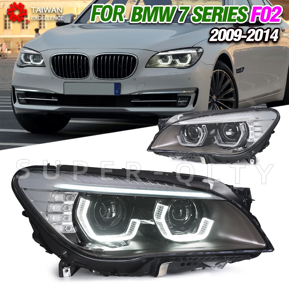 Headlights For BMW 7 Series F01 F02 2009-2014 730i 740i 750i 760i LED Car Lamps Daytime Running Lights Dynamic Turn Signals