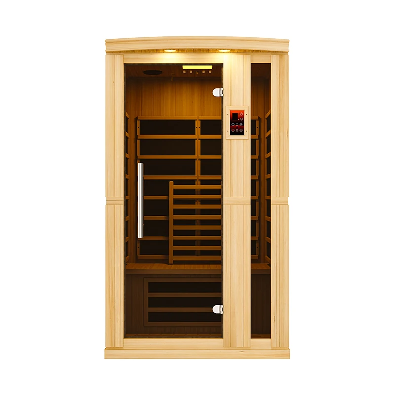 

#Far Infrared Wood Side-Opening Low Emf 5 Heating Panels Infrared Therapy indoor Sauna and Steam Room