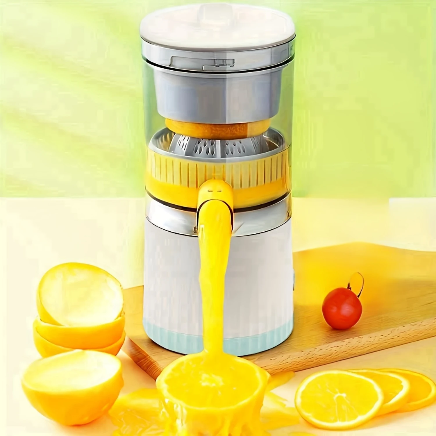 Portable Multifunctional Juicer with Automatic Juicing and Separation - Fresh Orange Juice Cup with USB Charging