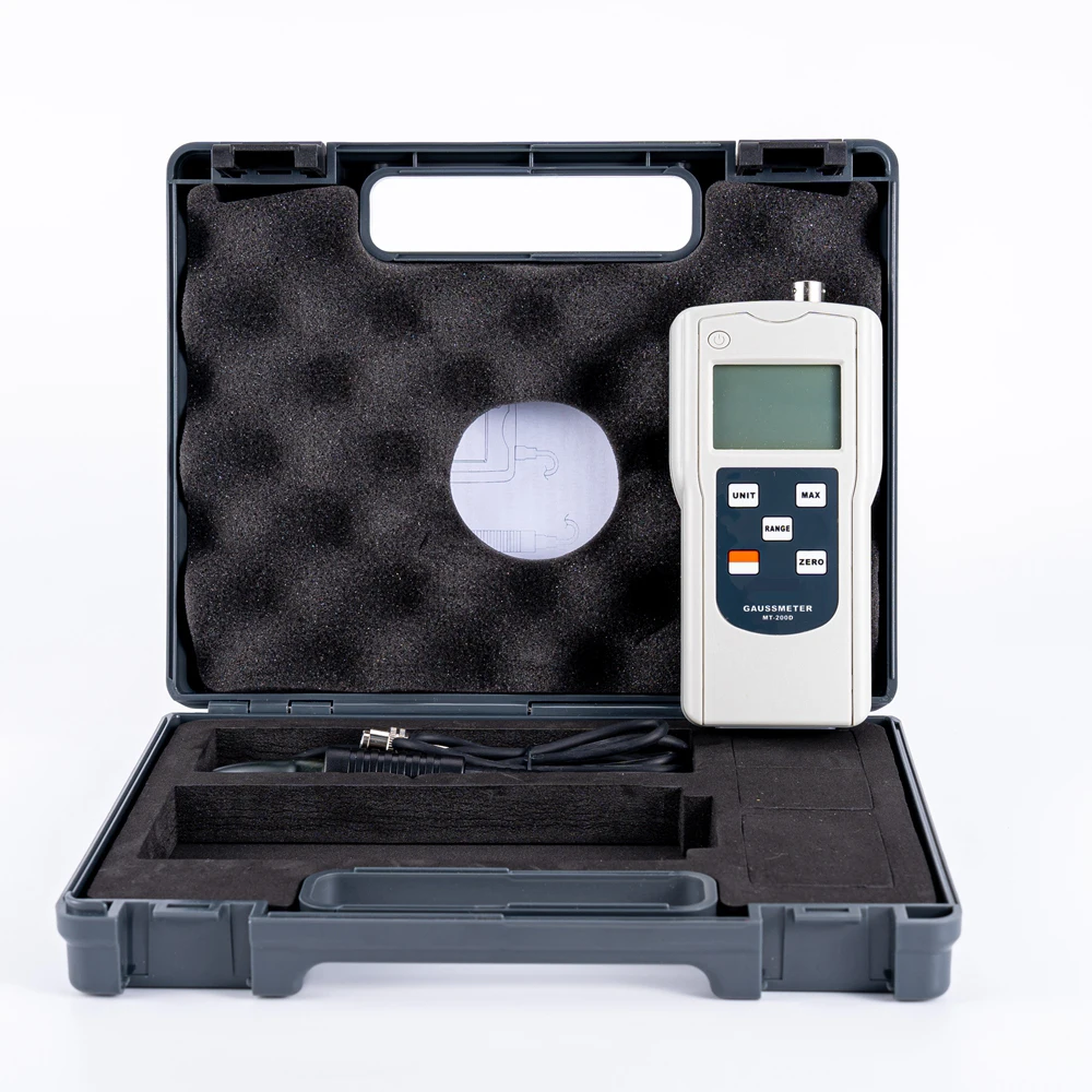 Handheld MT-200D Digital Gauss Meter High Precision 0mT~200mT Tesla Meter Magnetic Field Strength Measuring Instrument