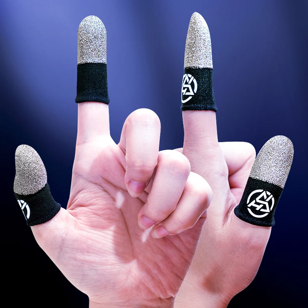 20 Pcs Fingertips Cover Anti-slip for PUBG Gamer Mobile Finger Glove Breathable Finger Cots Cover for Touch Screen Mobile Gaming