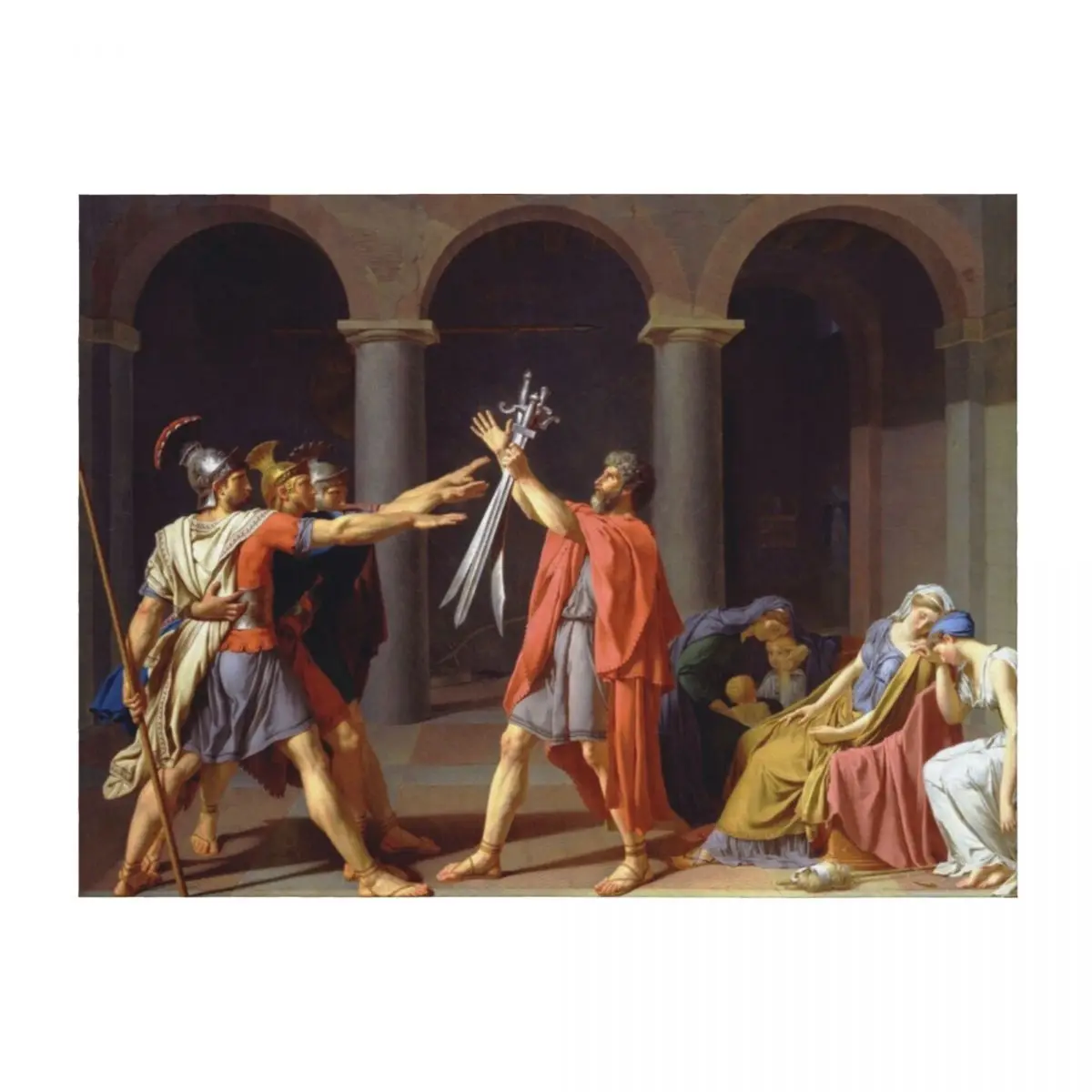 

Oath of the Horatii by Jacques-Louis David (1784) Throw Blanket Decorative Sofas Kid'S Luxury St anime Blankets