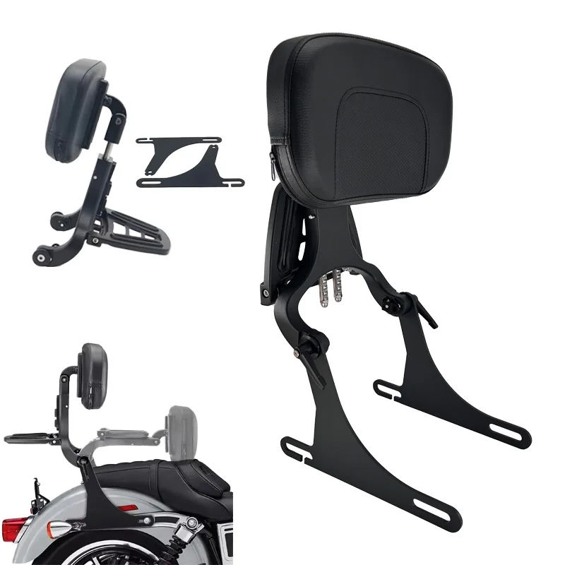 For Dyna Street Bob Low Rider Super Glide Wide Glide FXDC FXDWG 2006-2017 Accessories Adjustable Folding Backrest Sissy Bar