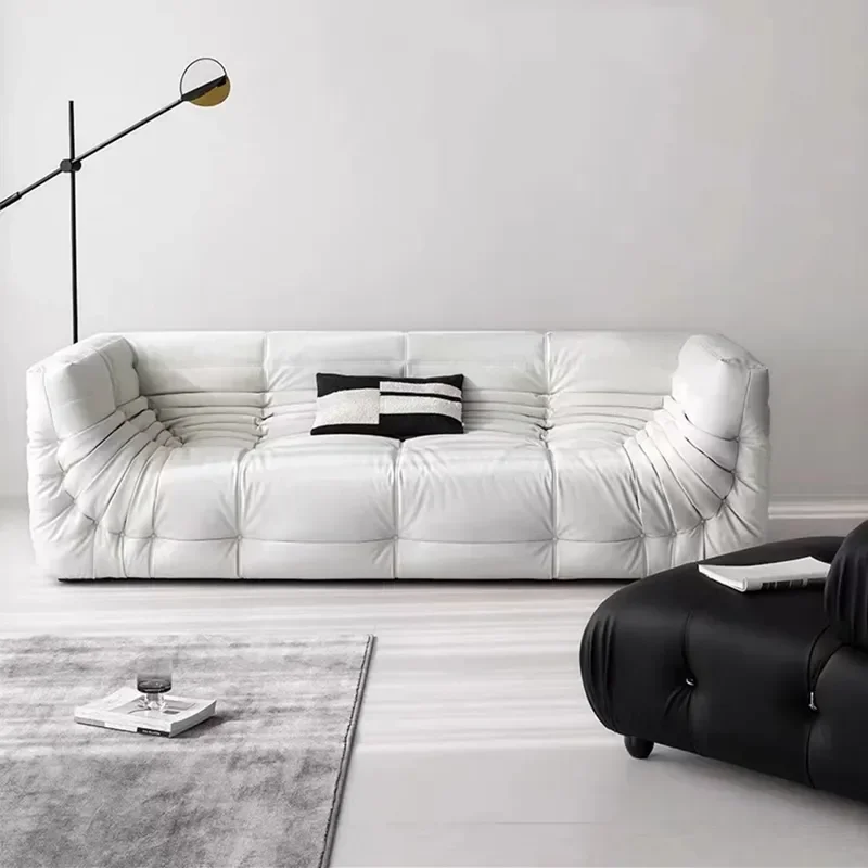 

Furniture Unico Cuero Negro Sofas Nordico Popular Arte Sala De Exposicion Sofa Biblioteca Sala De Estar Muebles Conjunto