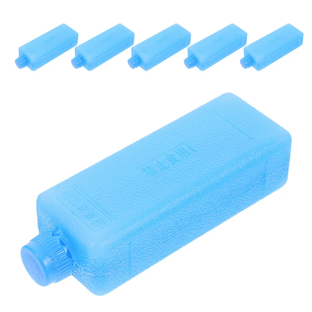 6Pcs Cooling Ice Crystal Blocks for Air Conditioner Reusable Ice Packs Small Freezer Bricks for Lunch Box Cooler