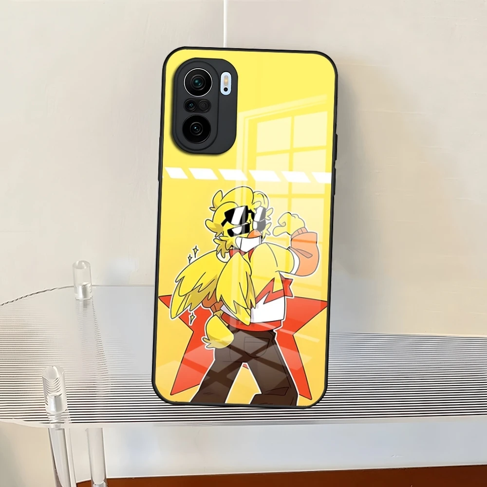 Capa C-Catnaps e D-Dogday, tampa de vidro temperado, Redmi 13 12 13c 12c Note 13 Pro Plus 11 12 Pro 10 12s 11s