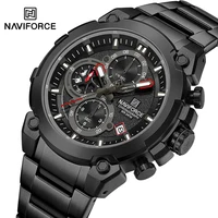 Reloj NAVIFORCE para Hombre, cronógrafo deportivo a la moda, relojes impermeables para Hombre, pantalla de calendario, Reloj militar de cuarzo para Hombre, Reloj para Hombre