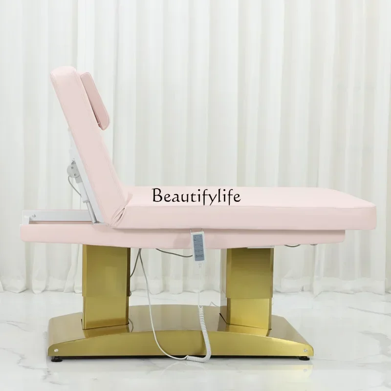 06Electric beauty bed, constant temperature heating massage embroidery bed for beauty salons
