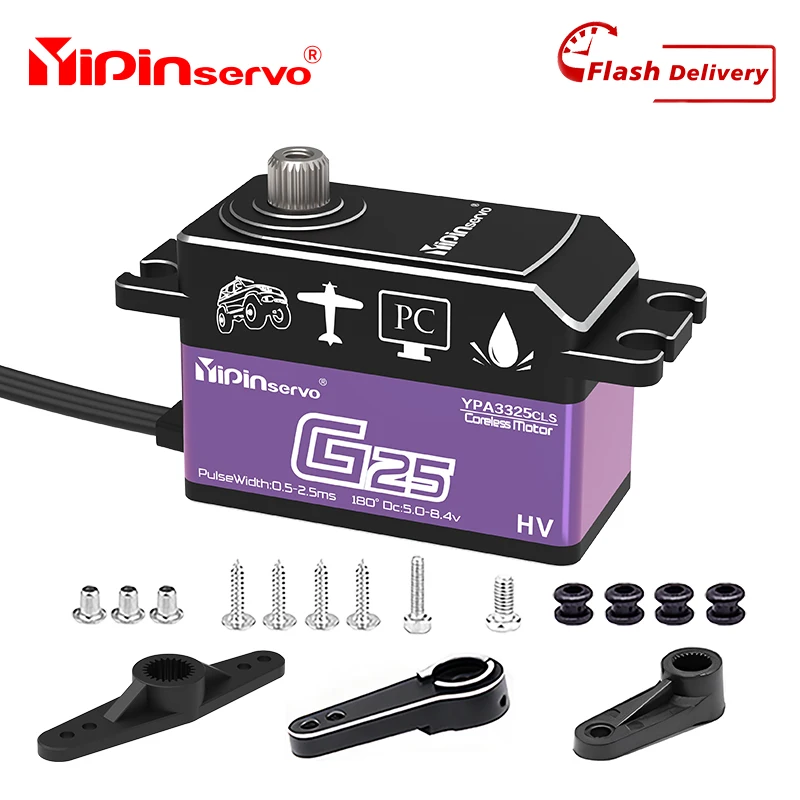 yipin-25kg-high-torque-all-metal-gear-short-body-coreless-digital-servo-waterproof-motor-for-1-8-1-10-rc-tracked-cars