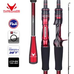 PURELURE GRUPLA Spinning Considérant le plus récent, Pêche à long lancer universelle à haute teneur en carbone, Accessoires FUJI, Rapide