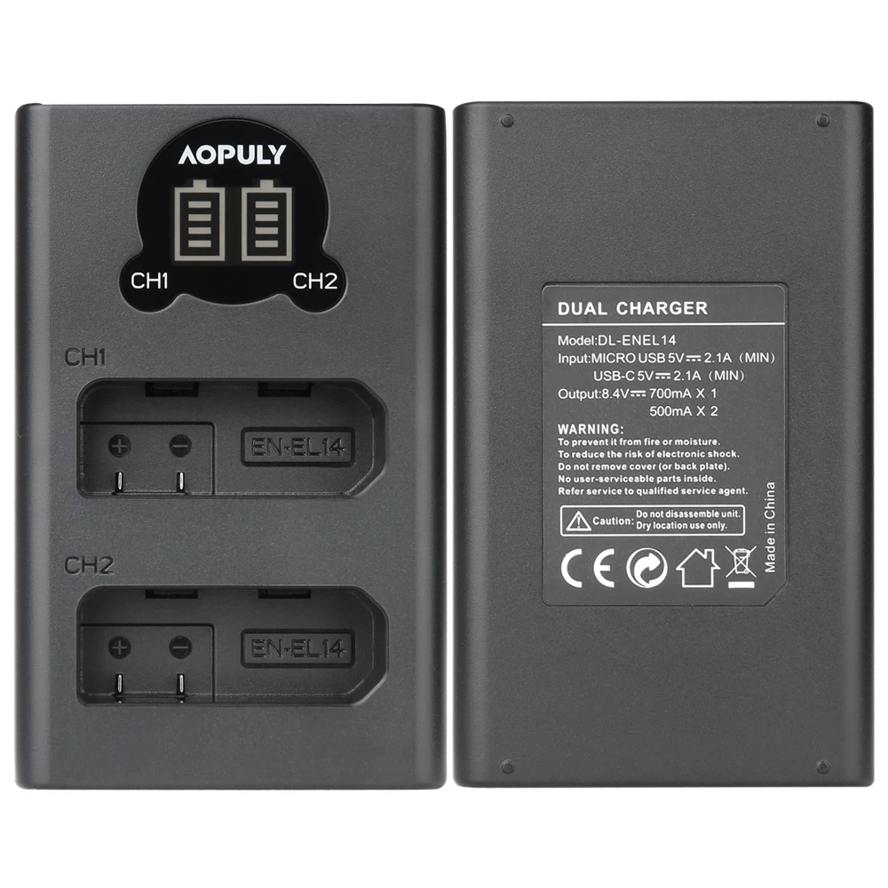 3Pcs EN-EL14 ENEL14 EN EL14 1400mAh 배터리 Nikon D90 D300 D5300 D5200 D5100 D3300 D3200 D3100 COOLPIX P7100 P7200 P7700