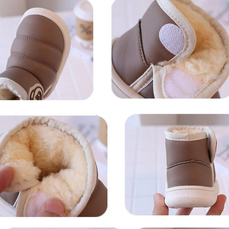 Winter Baby Girl Shoes Cartoon Warm Kid Snow Boots Non-slip Outdoor Infant Baby Boys Ankle Boots