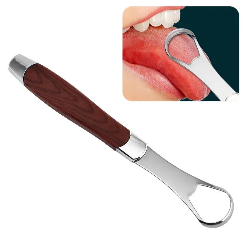 Stainless Steel Tongue Scraper Portable Case Oral Mouth 6 Stainless Steel Tongue Scraper Portable Case Oral Mouth