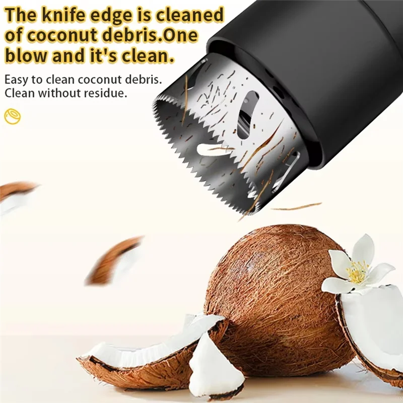 

LNHF Automatic Coconut Opener Easy To Open Lightweight Extract Coconut Water Effortlessly For Coconuts Water Coconut Meat