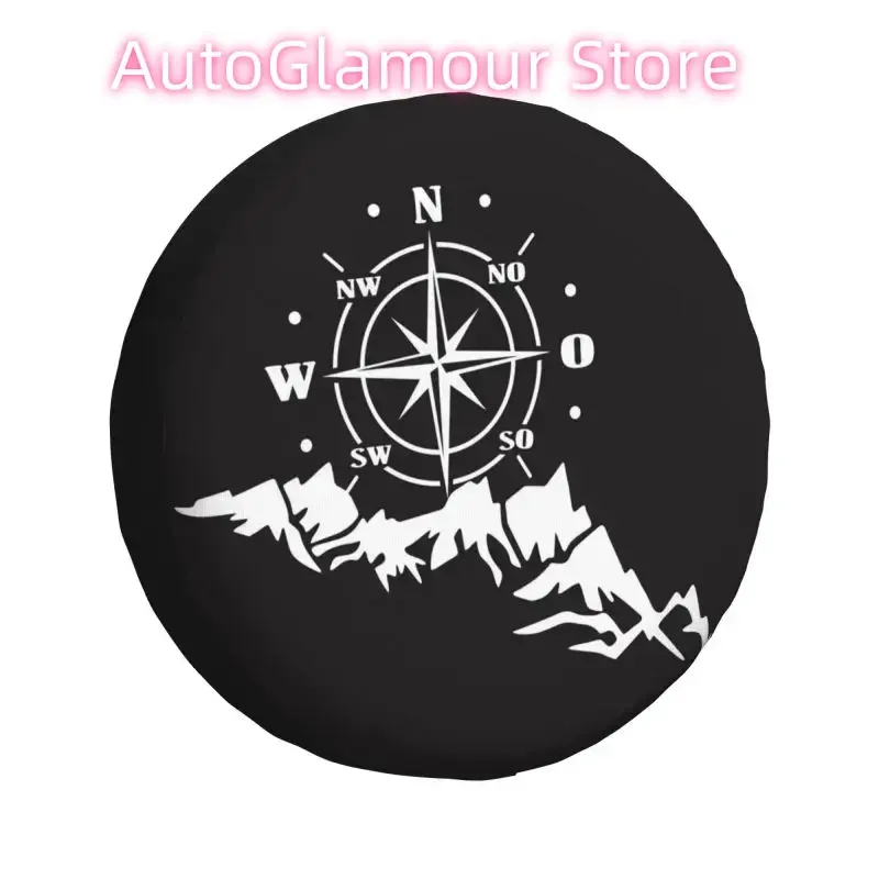 

Чехол для запасного колеса Compass Mountains для кемпера, защита колес автомобиля Jeep Pajero Mountain RV, аксессуары 14 дюймов, 15 дюймов, 16 дюймов, 17 дюймов