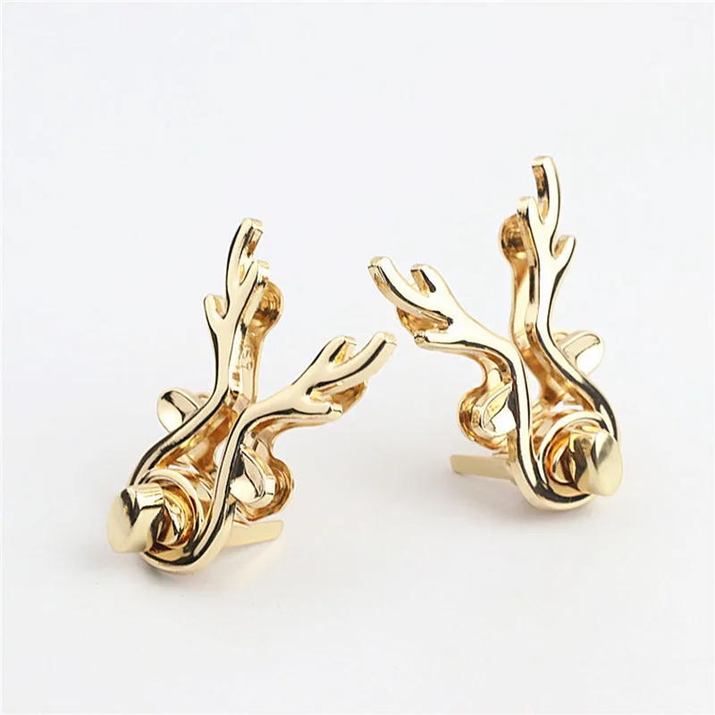 1pcs Metal Deer Shape Turn Lock Fashion Cute Twist Lock Clasp for Handbag Purse Luggage Hardware Closure Bag Parts Accessories