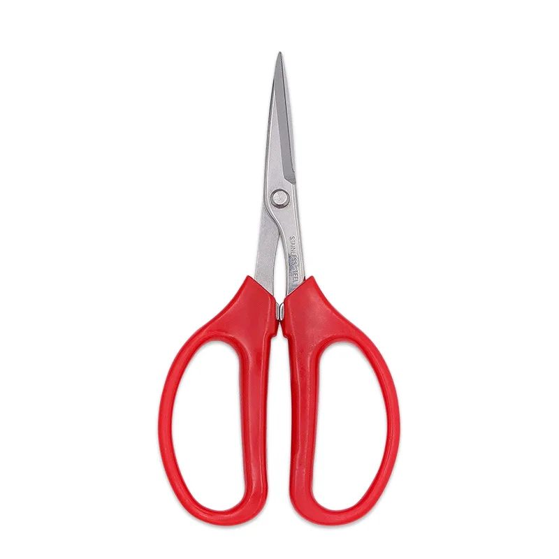 Tesoura de Uva de Frutas de Tesoura de Poda Clipper Red pp Comfort Handle Ferramentas de Jardinagem para Flores de Bonsai Atacado Aço Inoxidável