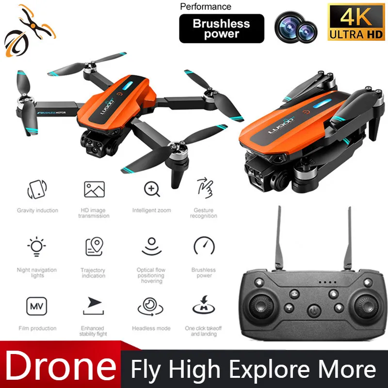 LU900 Drone 4K Dual HD Camera Aerial Photography WIFI Optical Localization All-around Obstacle Avoidance Brushless Quadcopter