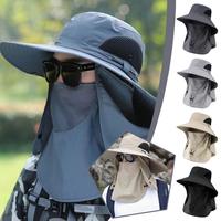 Removable Fisherman Hat Summer Sun Hats UV Protection Outdoor Hunting Fishing Cap for Men Women Hiking Camping Visor Bucket Hat