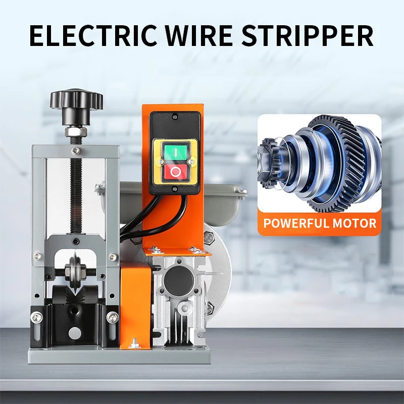 Transparent electric wire stripping machine, waste cable and wire stripping machine, automatic wire stripping machine
