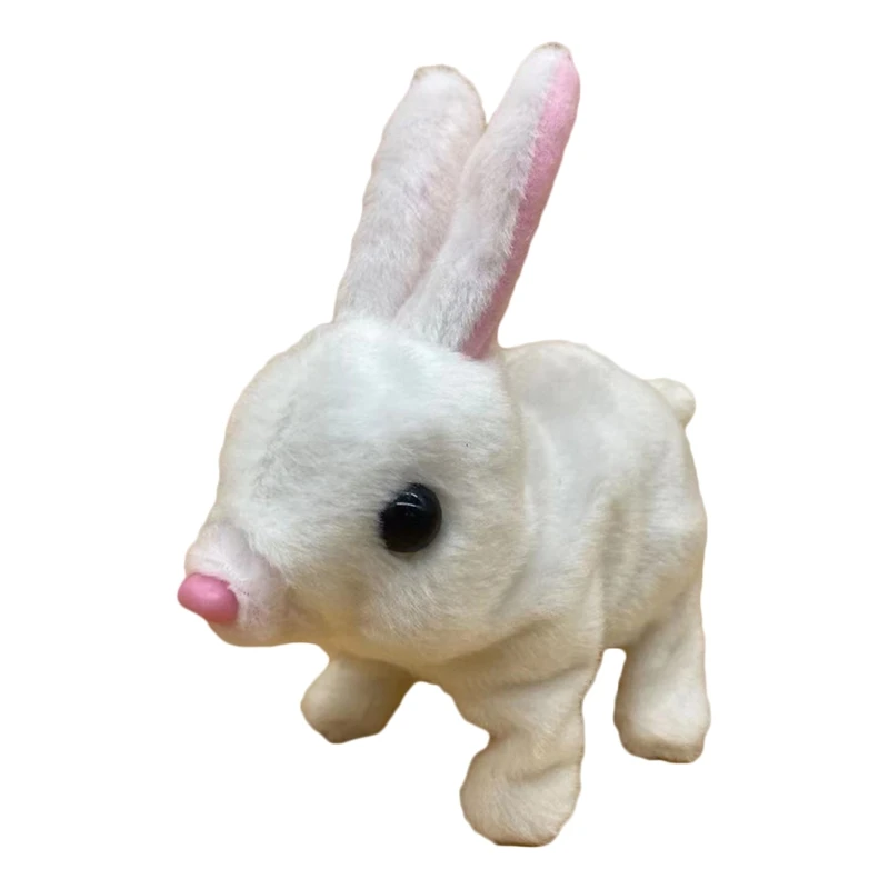 6in Electric Running Rabbit Plush Stuffed Animal Girl’s Funny Gift Battery Powered Baby Separation Anxiety top quality