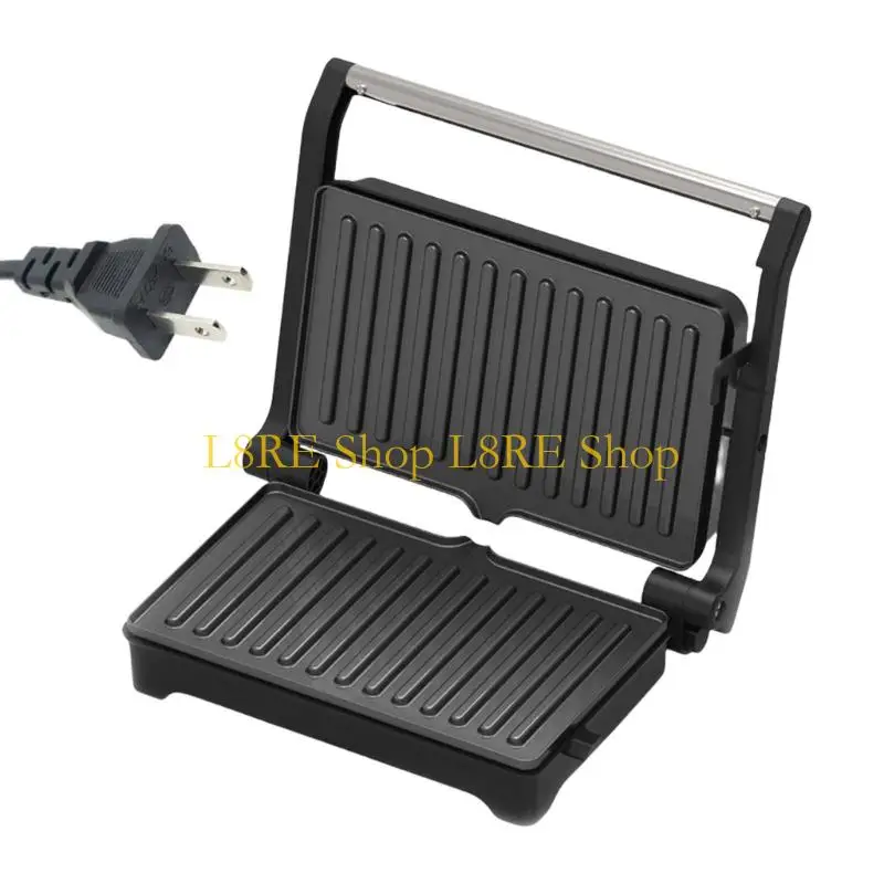 LED 지표가있는 L8RE 전기 그릴 파니니 프레스 샌드위치 메이커 스테인리스 스틸 터치 핸들 와플 토스터