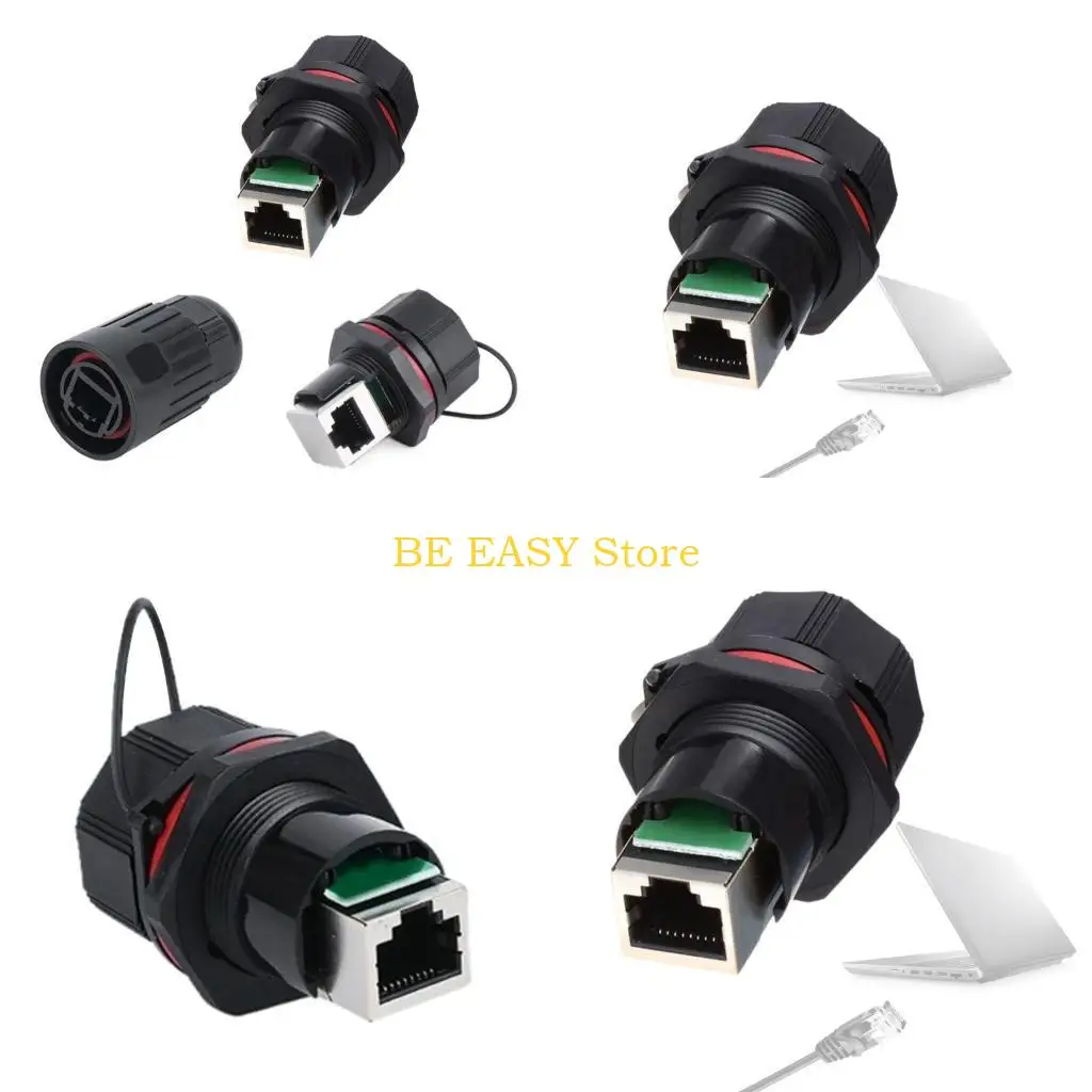 

E28F Waterproof Solution Stable Data Transfer Socket Plastic Internet Connector Female Base Lightweigt Socket for