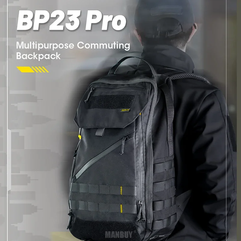 Imagem -03 - Nitecore Multipurpose Mochila de Deslocamento Nylon Tecido Molle Sistema Bolsas de Viagem ao ar Livre Wearproof 500d 23l Bp23 Pro Venda Quente