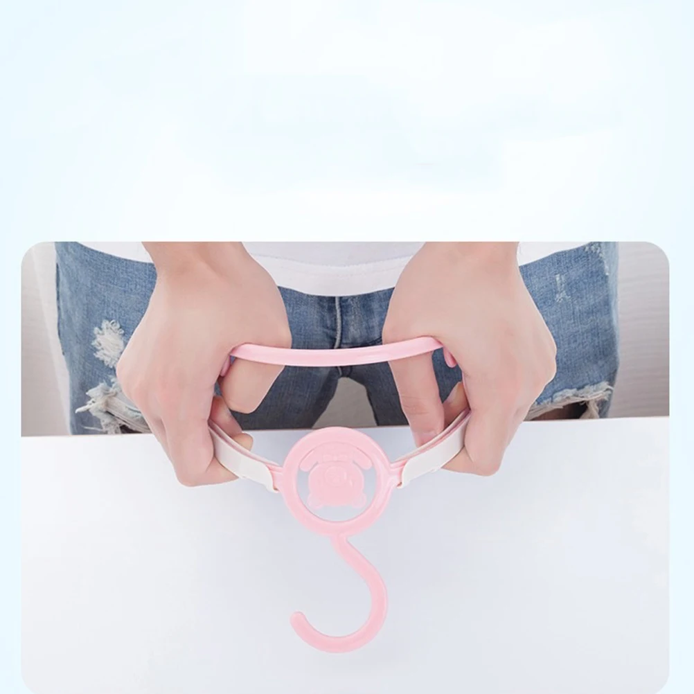 

20Pcs Kids Hangers Cartoon Bear Design Plastic Skid Resistance Clothes Rack Wardrobe Hangers