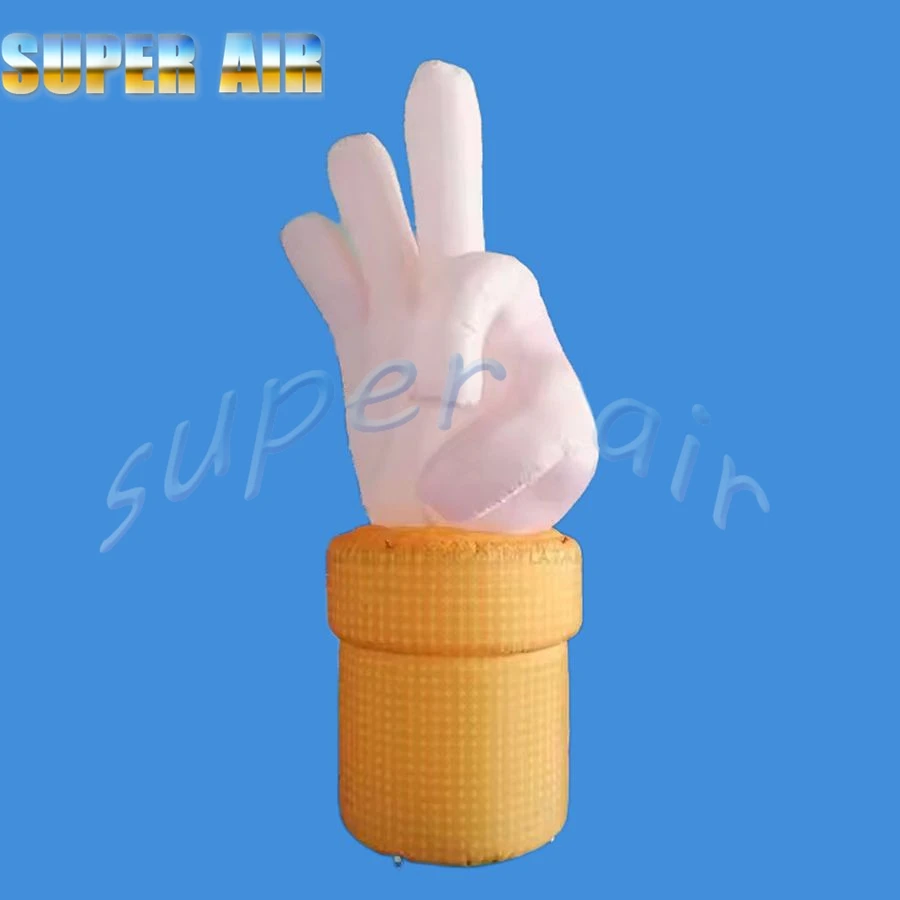 Popular model decoration outdoor product display inflatable the 'OK' gesture for decoration