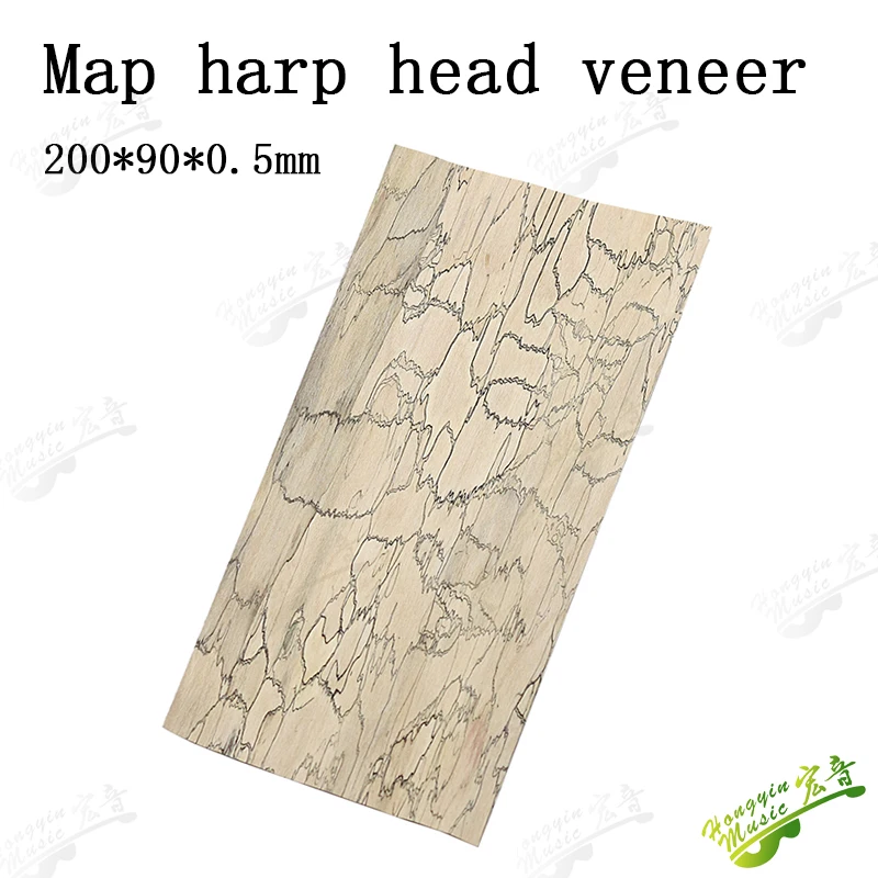 Zebrawood Gitarrenkopfplatte, wunderschönes Zebrano-Kopffurnier, Massivholz, handgefertigtes Material, Gitarrenzubehör, 200 x 90 x 0,55 mm – Detail 22