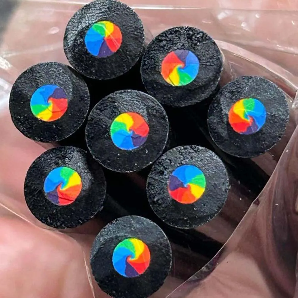 12PCS Wooden Colored Pencils, Seven Colors in One Rainbow Pencil, Suitable for Painting, Graffiti, Art Creation image 2