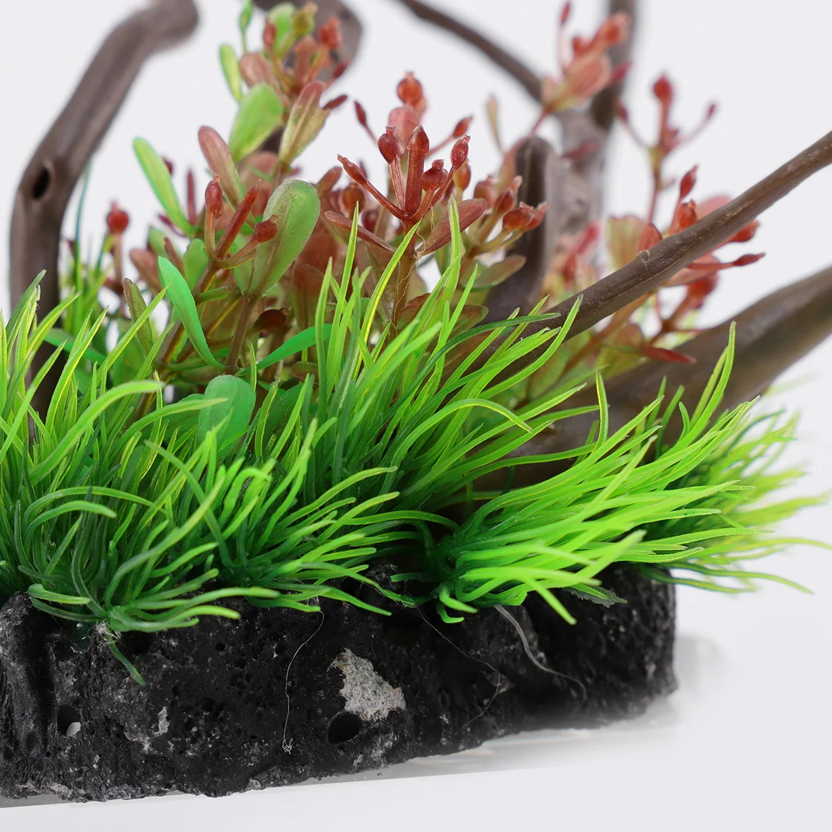 

Artificial Water Grass Red Aquarium Plants For Fish Tank Decor Suitable Fresh Salt Water Underwater Landscape Ornament