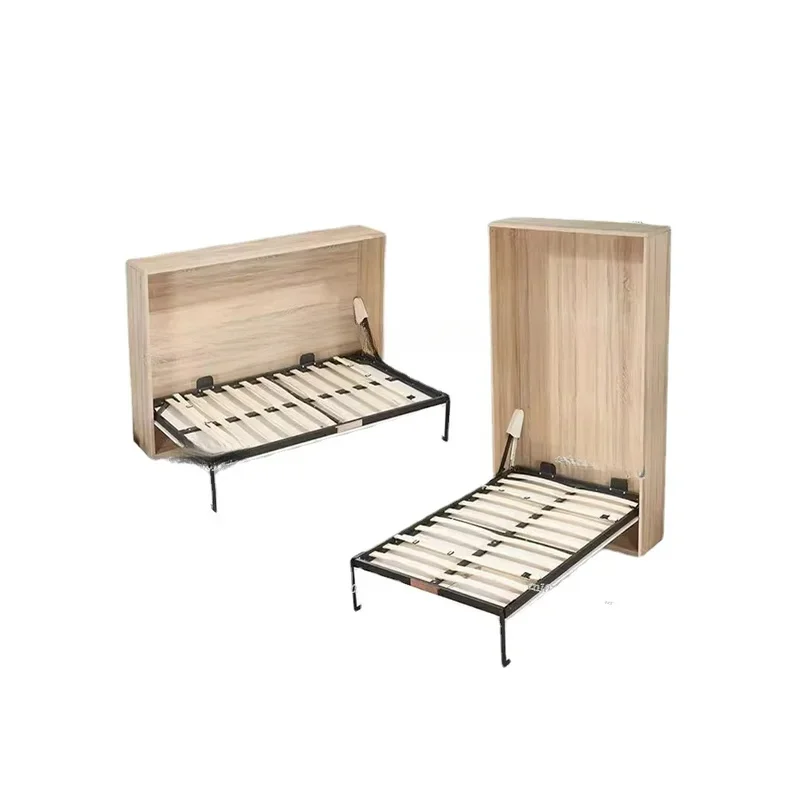 Foldable Multifunctional Hidden Wall Cabinet-side Straight Bed for Automatic Installation of Small Apartments