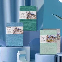 POTENTATE 100% Cotton Watercolor Folded Drawing Paper Pad Organ Sketch Notebook for Beginners Artist Drawing Paper Sketchbook