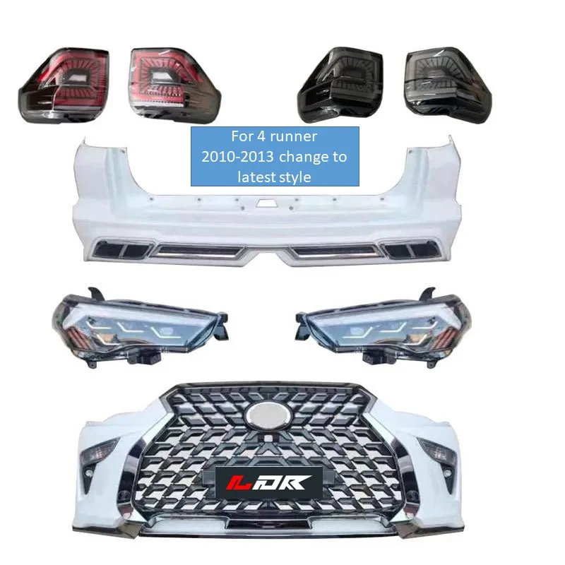 for  Face Lift Body Kit for TO YO TA 4 runner 2010-2020 Auto Modification include Front and Rear bumper assembly Headlight