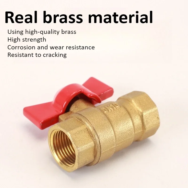 yesBrass Long Stem Ball Valve 1/8 