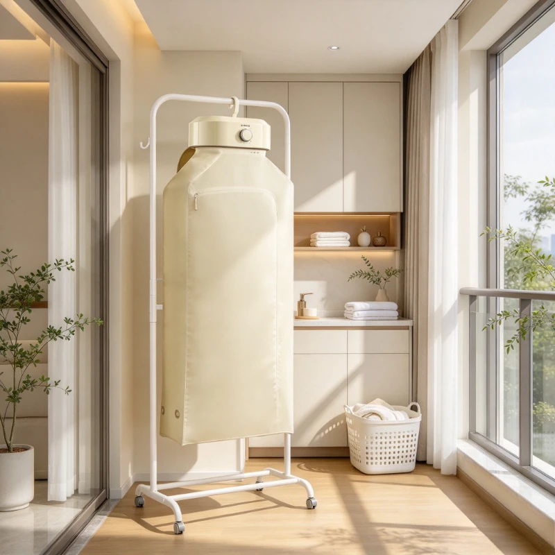 Foldable Portable Clothes Dryer, PTC Warm Air Machine with Smart Timer, IPX1 Water Resistance for Baby Clothes Travel Laundry